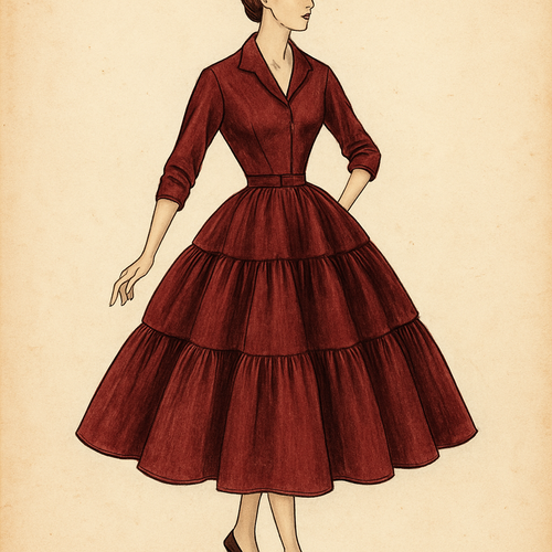 چین بزرگ دامن و ۴ طبقه 