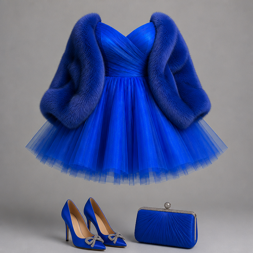 Replace the shoes and bag
edit the attached fashion design with these instructions: Replace the shoes and bag. keep it photorealistic, just the design no text