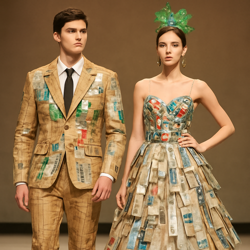 recyclable material for male and female.
for pageant