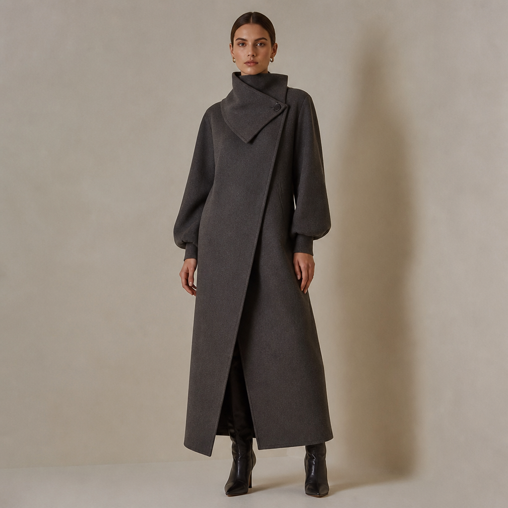 تصميم يعتمد على قماش يناسب الفصل االشتاء راقي )مع قصة غير تقليدية في الطول أو الياقة.. Design with modest coverage. Present it as professional fashion catalogue photography: the garment is the subject, shown full-length with editorial styling, neutral posing and tasteful, non-suggestive framing.
photorealistic fashion design, تصميم يعتمد على قماش يناسب الفصل االشتاء راقي )مع قصة غير تقليدية في الطول أو الياقة.. Design with modest coverage. Present it as professional fashion catalogue photography: the garment is the subject, shown full-length with editorial styling, neutral posing and tasteful, non-suggestive framing., just the design no text