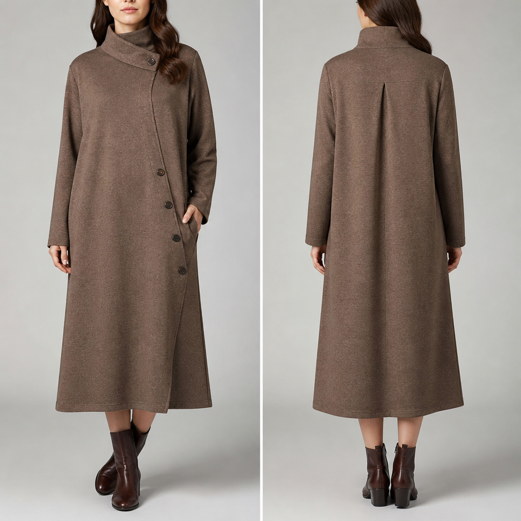 A Female Dress design, for Casual, suitable for Winter. design a dress ideas for women with limited hand movement. ZW fashion aesthetics.
photorealistic fashion design, A Female Dress design, for Casual, suitable for Winter. design a dress ideas for women with limited hand movement. ZW fashion aesthetics., just the design no text, show front and back