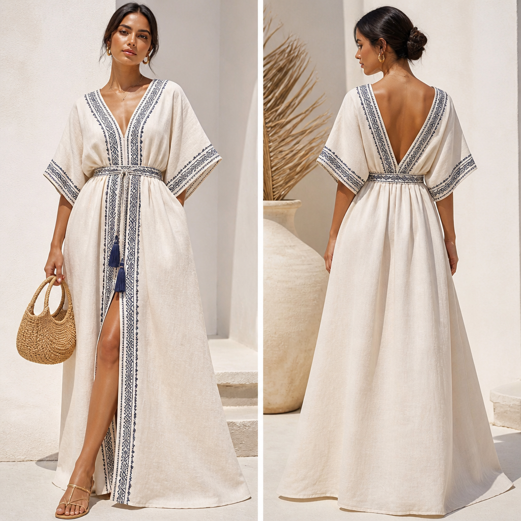 A Female Dress design, suitable for Summer. Tunisia fashion aesthetics. Current season is Summer in Tunisia.
photorealistic fashion design, A Female Dress design, suitable for Summer. Tunisia fashion aesthetics. Current season is Summer in Tunisia., just the design no text