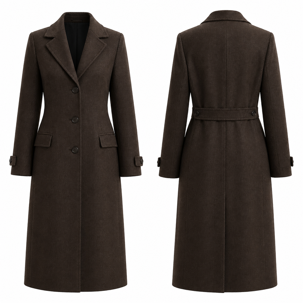 A Coat design, in Old Money + Vintage + Business style. make the background white. Design with modest coverage.
photorealistic fashion design, A Coat design, in Old Money + Vintage + Business style. make the background white. Design with modest coverage., old_money style, just the design no text, show front and back