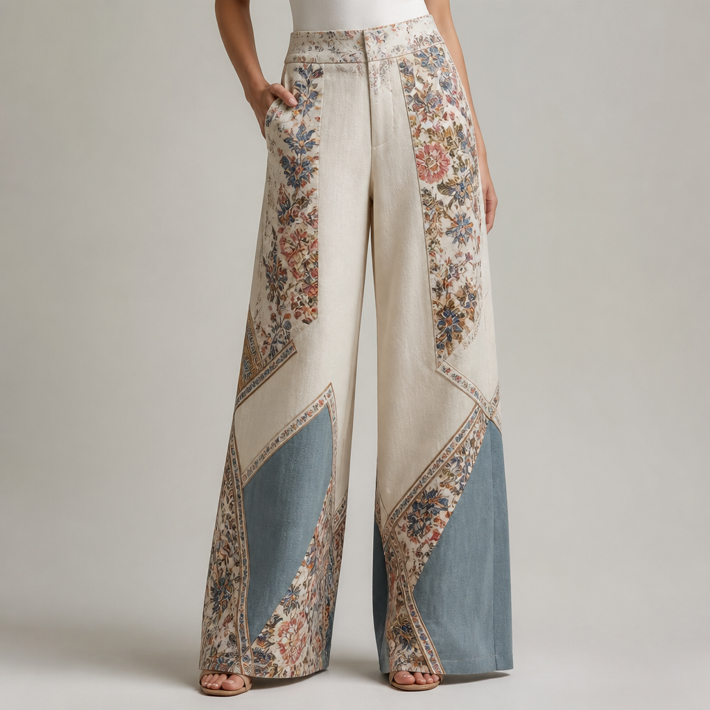 A Female Pants design. Consider Russian fashion — fur and layering traditions, bold patterns, mix of European elegance and Slavic folk motifs. Current season is Summer in Russia.
photorealistic fashion design, A Female Pants design. Consider Russian fashion — fur and layering traditions, bold patterns, mix of European elegance and Slavic folk motifs. Current season is Summer in Russia., just the design no text
