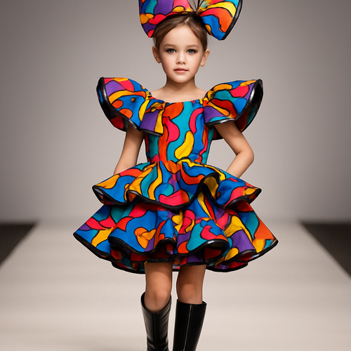 Please I want you to create outstanding design for a kid for fashion show 