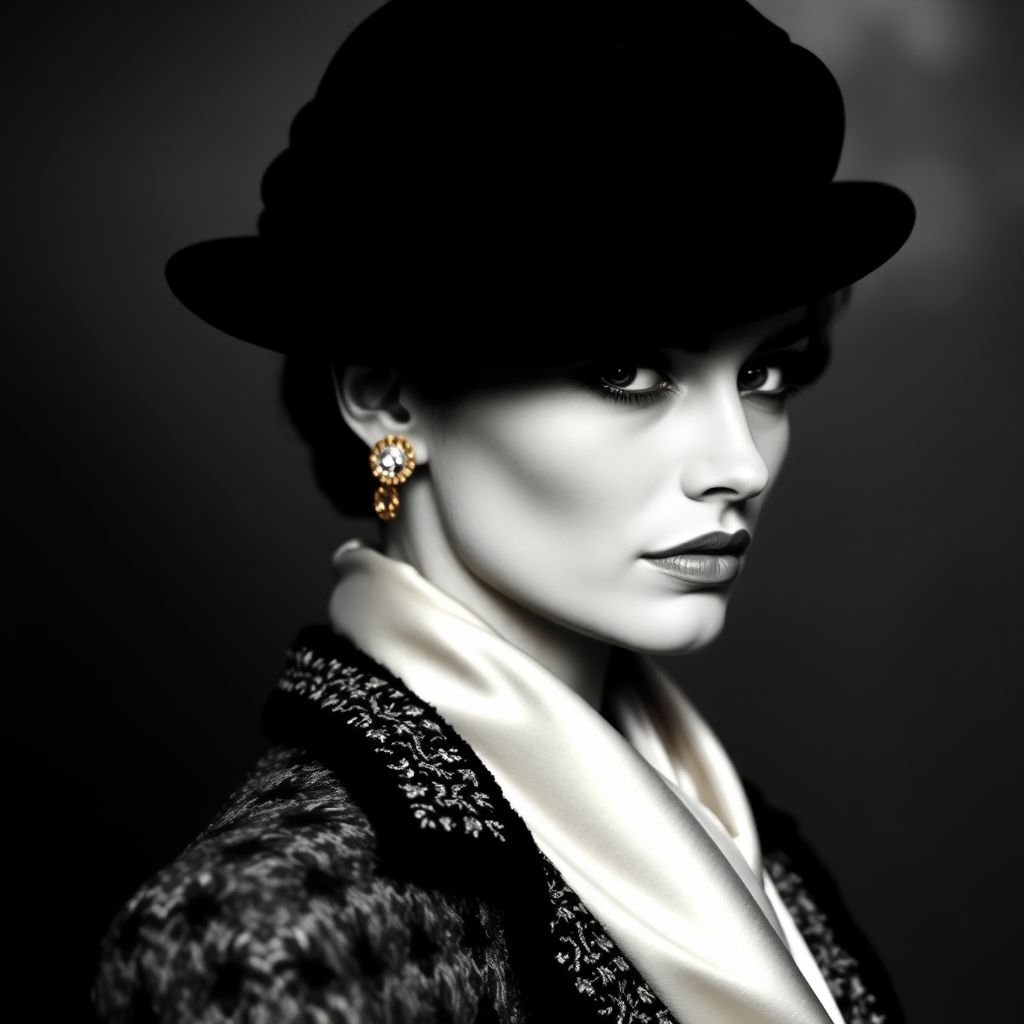 J’aimerais vraiment partir sur un style coco à Grace, donc vraiment un mélange des textures. Je suis vraiment dans la couleur sobre et j’aimerais un style vraiment comme les designer les stylistes pro et tout comme Dior palma. Vraiment un truc luxueux, mais super beau ou les gens pourrait croire que c’est moi qui a créé tu vois s’il te plaît
Imaginez une collection fusionnant le chic intemporel de Coco Chanel et l’élégance moderne de Grace Kelly. Textures riches : tweed délicat, soie fluide et satin brillant se rencontrent dans des silhouettes sculpturales. Une palette sobre de noirs profonds, crèmes et touches d’or rehausse le luxe, évoquant l’esprit Dior, tout en ajoutant une originalité personnelle.