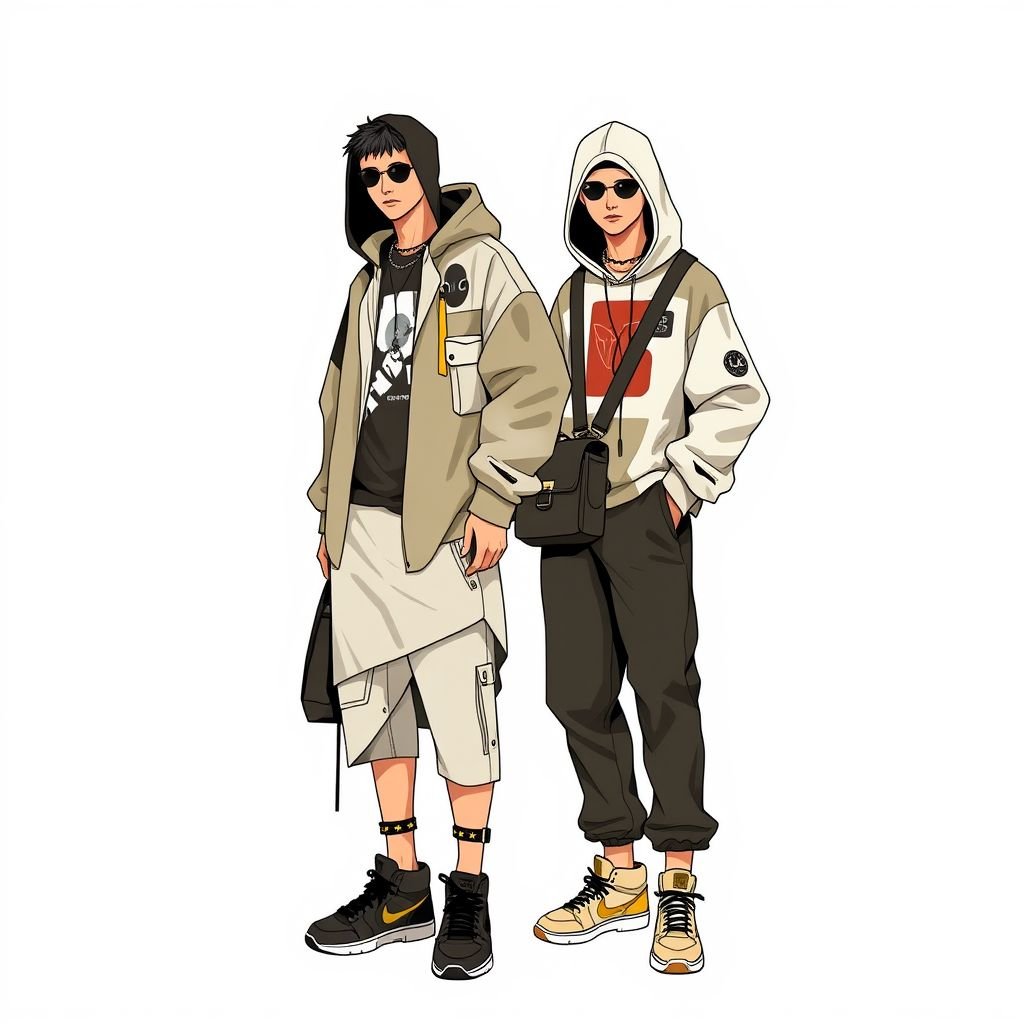 Men’s clothing
Design a contemporary men’s clothing line inspired by urban streetwear and sustainable materials. Incorporate oversized silhouettes with asymmetrical cuts, featuring bold graphic prints and earthy color palettes. Accessories include multifunctional bags and statement sneakers made from recycled materials. Aim for a balance of comfort and edgy sophistication that resonates with the eco-conscious consumer.