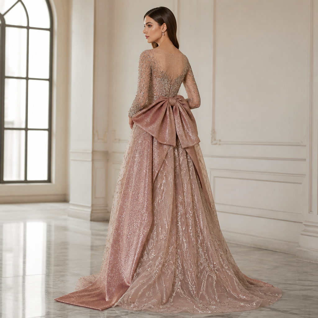 luxury hand sewn rhinestone beaded tulle fabric
pichhe ke bow main rose gold sequin glitter febric, abstract design net febric. Design with modest coverage. Present it as professional fashion catalogue photography: the garment is the subject, shown full-length with editorial styling, neutral posing and tasteful, non-suggestive framing.
photorealistic fashion design, luxury hand sewn rhinestone beaded tulle fabric
pichhe ke bow main rose gold sequin glitter febric, abstract design net febric. Design with modest coverage. Present it as professional fashion catalogue photography: the garment is the subject, shown full-length with editorial styling, neutral posing and tasteful, non-suggestive framing., just the design no text