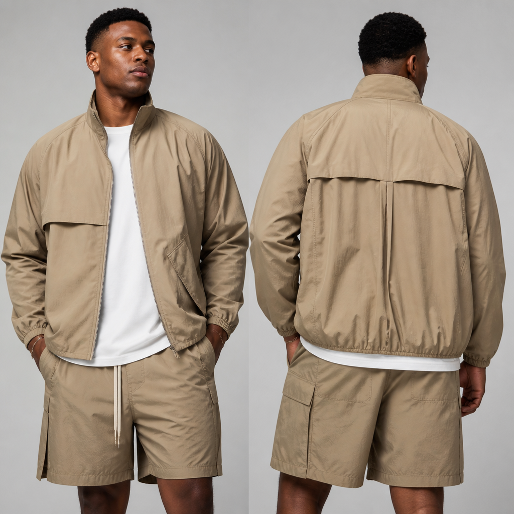 A Male Dress design, suitable for Summer. i want a more juvenile style for that type of jacket, I want it on on a bigger model
photorealistic fashion design, A Male Dress design, suitable for Summer. i want a more juvenile style for that type of jacket, I want it on on a bigger model, just the design no text