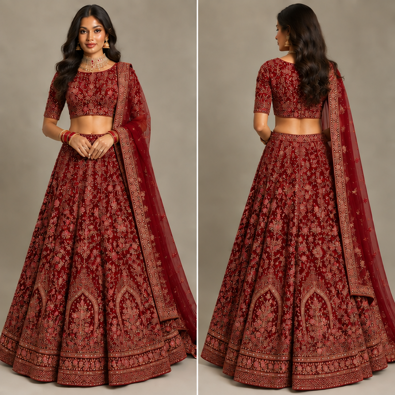Mehroon red not this
edit the attached fashion design with these instructions: Mehroon red not this. keep it photorealistic, just the design no text