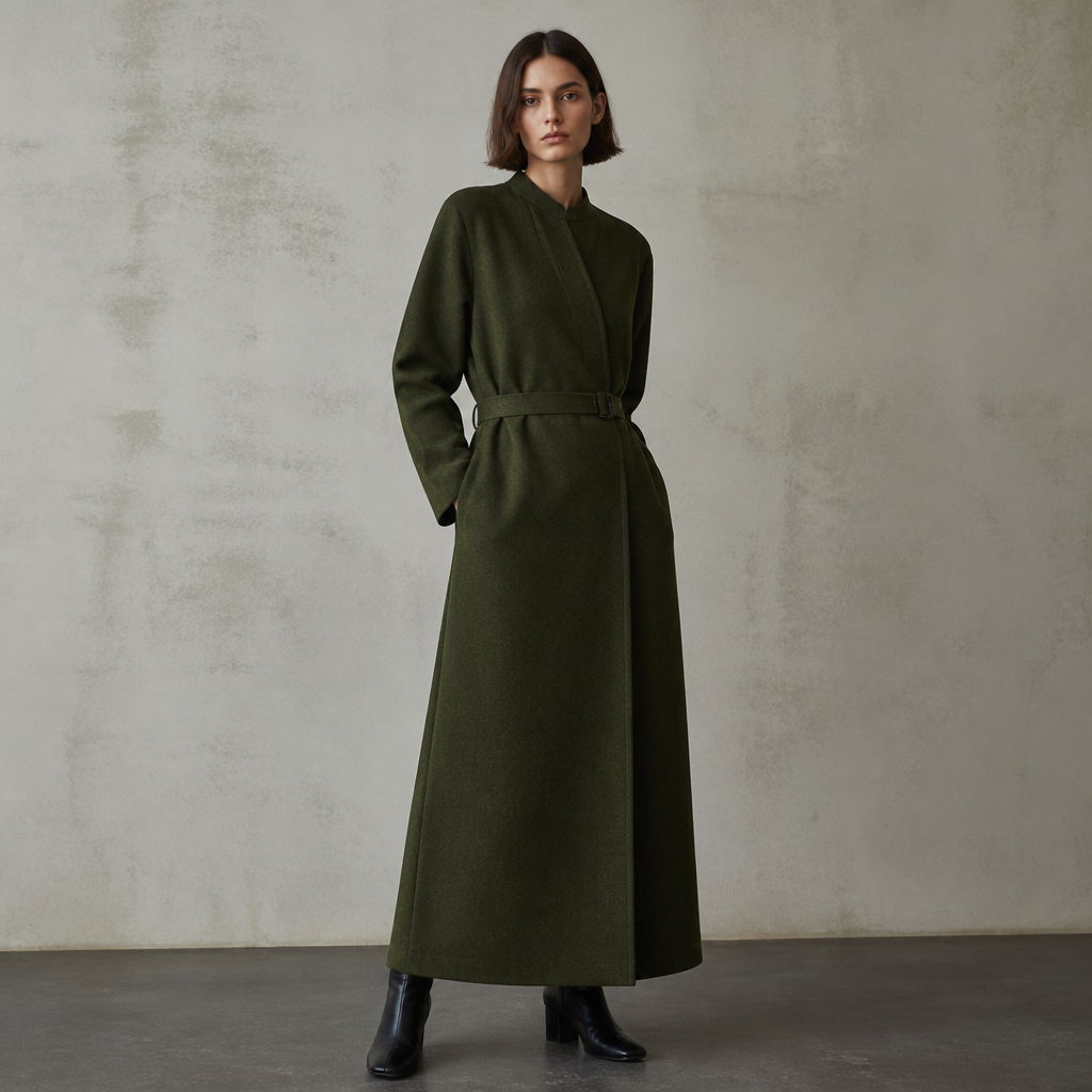A Female Dress design, suitable for Fall. Consider German fashion — functional minimalism, Bauhaus-influenced clean lines, sustainable fashion forward. Current season is Autumn in Germany. Present it as professional fashion catalogue photography: the garment is the subject, shown full-length with editorial styling, neutral posing and tasteful, non-suggestive framing.
photorealistic fashion design, A Female Dress design, suitable for Fall. Consider German fashion — functional minimalism, Bauhaus-influenced clean lines, sustainable fashion forward. Current season is Autumn in Germany. Present it as professional fashion catalogue photography: the garment is the subject, shown full-length with editorial styling, neutral posing and tasteful, non-suggestive framing., just the design no text