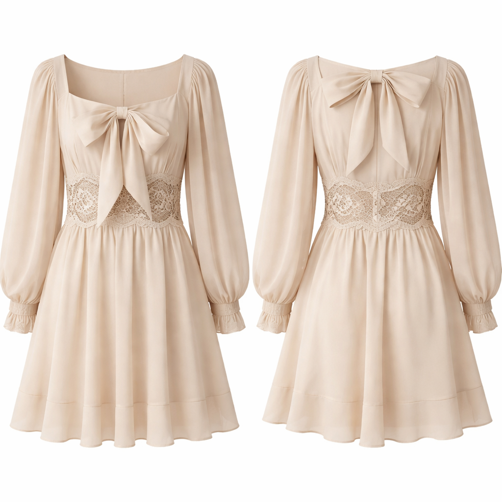 Vestido casual pero elegante de tope y mangas largas que sea holgado y tape un poco la figura que tenga encaje en la parte media del vestido y que sea de color beige y que tenga un tope y un lazo
Vestido casual pero elegante de tope y mangas largas que sea holgado y tape un poco la figura que tenga encaje en la parte media del vestido y que sea de color beige y que tenga un tope y un lazo
, show front and back