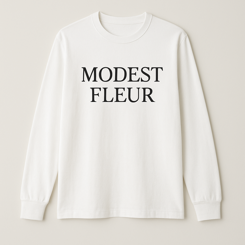 I need cotton t shirt styles long sleeve modest with my brand name of the “modest fleur
I need cotton t shirt styles long sleeve modest with my brand name of the “modest fleur