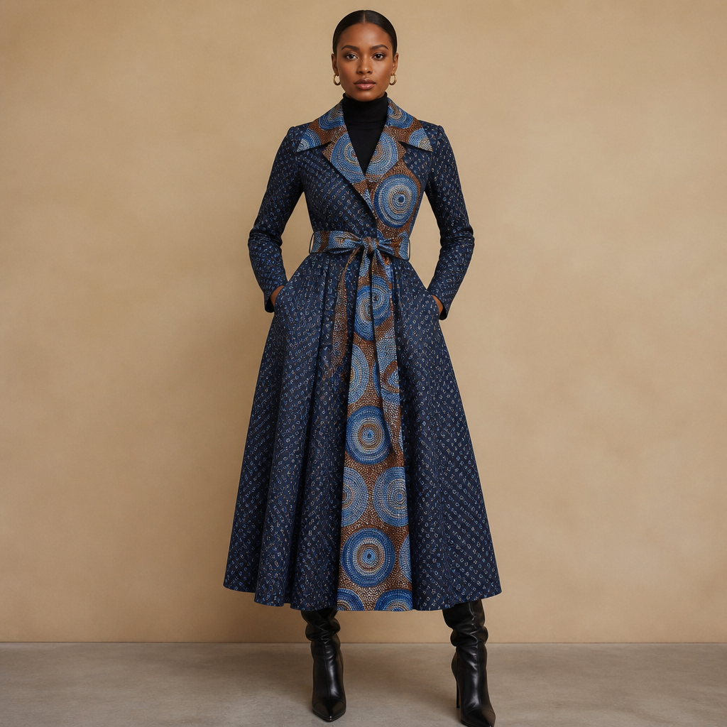 A Female Dress design, suitable for Winter. Consider South African fashion — diverse multicultural styles, Shweshwe prints, modern Afro-chic. Current season is Winter in South Africa.
photorealistic fashion design, A Female Dress design, suitable for Winter. Consider South African fashion — diverse multicultural styles, Shweshwe prints, modern Afro-chic. Current season is Winter in South Africa., just the design no text
