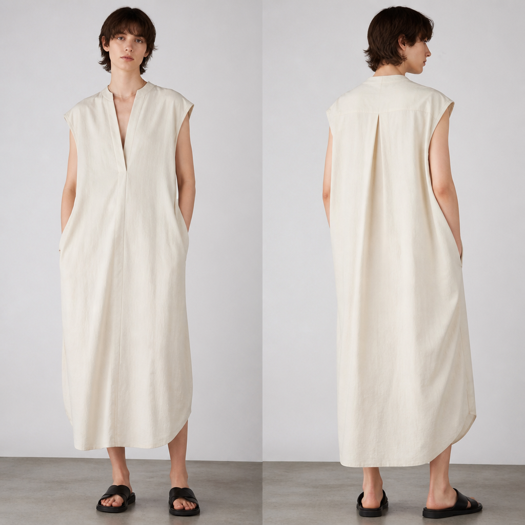 A Unisex Dress design, suitable for Summer. CI fashion aesthetics.
photorealistic fashion design, A Unisex Dress design, suitable for Summer. CI fashion aesthetics., just the design no text