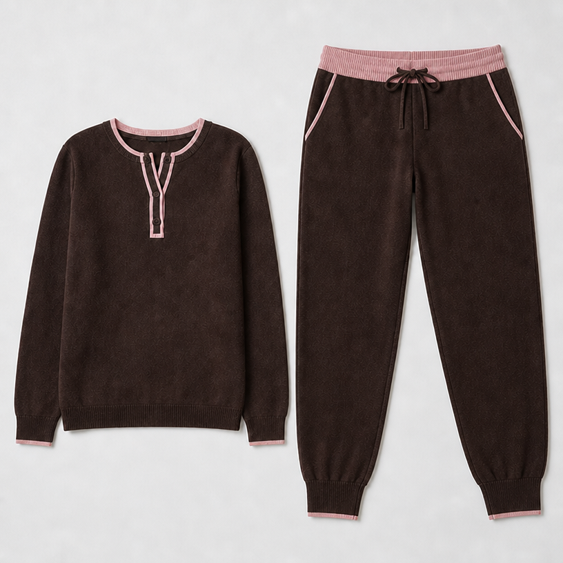 Put baby pink piping on the pockets. Also change waistband to baby pink with chocolate brown string.
edit the attached fashion design with these instructions: Put baby pink piping on the pockets. Also change waistband to baby pink with chocolate brown string.. keep it photorealistic, just the design no text
