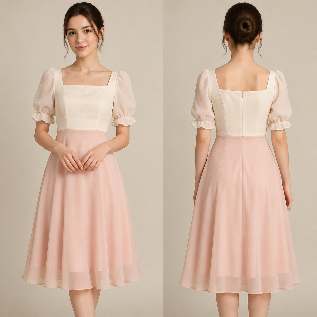 Basic all size elegant sweet lolk
photorealistic fashion design, Basic all size elegant sweet lolk, minimalist style, just the design no text, show front and back
