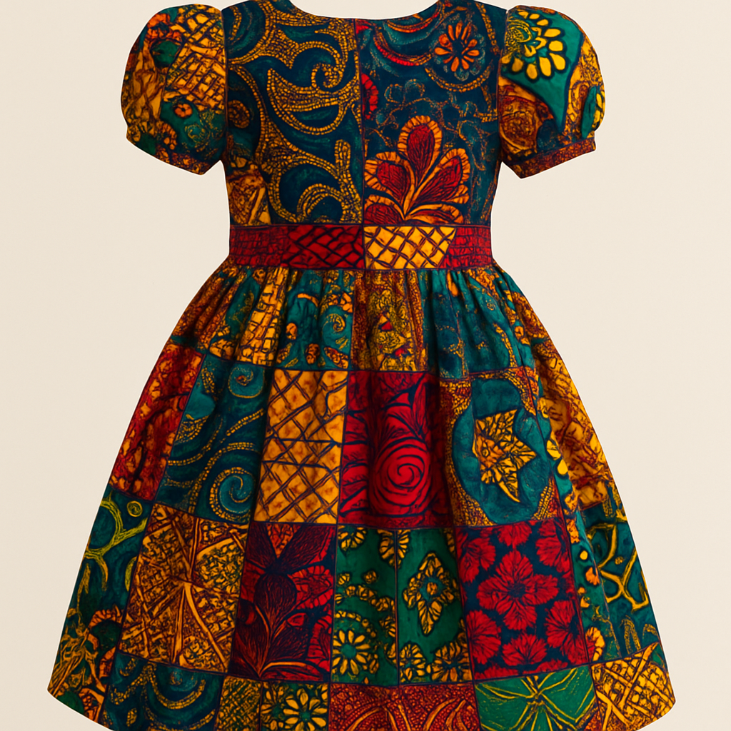 One of a kind Children’s dresses that look fabulous. Unique, and beautiful and made with beautiful colors Ankara patches on it
One of a kind Children’s dresses that look fabulous. Unique, and beautiful and made with beautiful colors Ankara patches on it, classic style