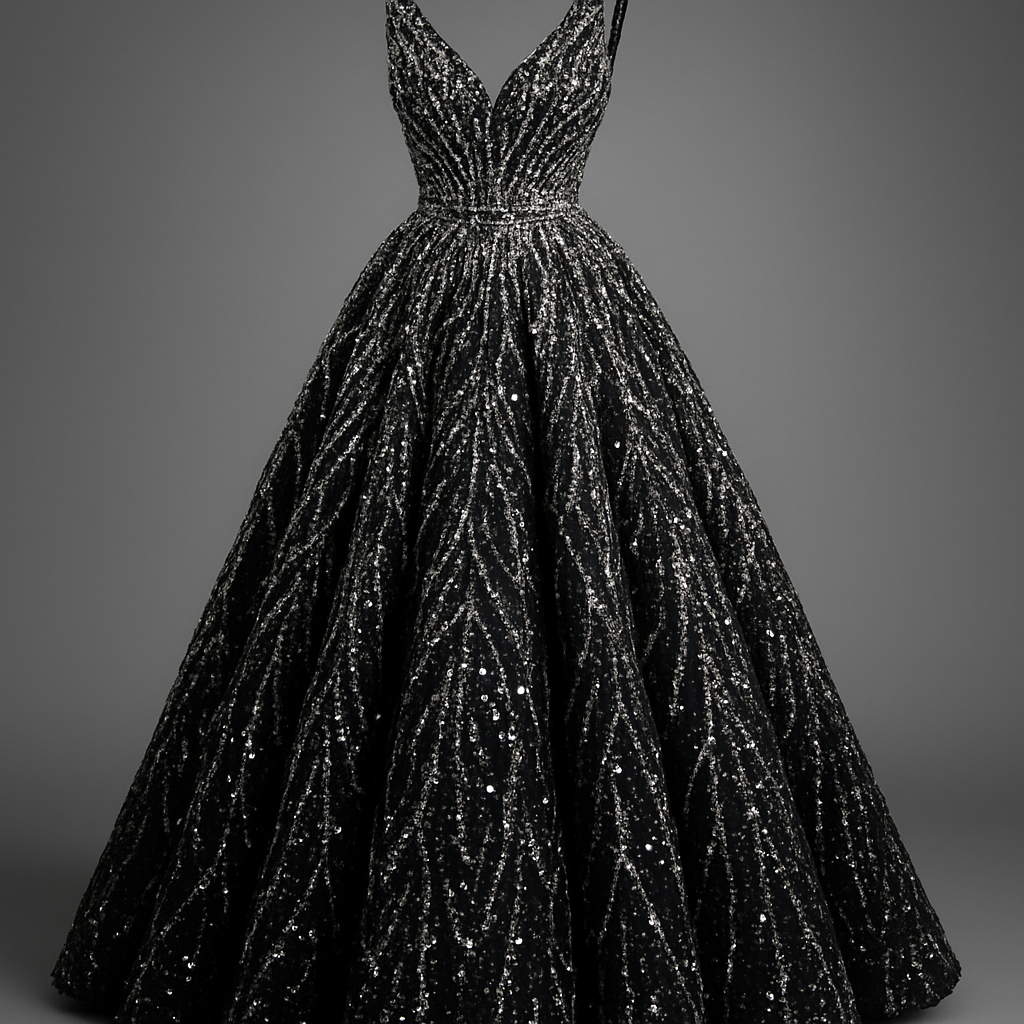 Black and silver shiny bling matric ball dress with lots of bead work


Black and silver shiny bling matric ball dress with lots of bead work
