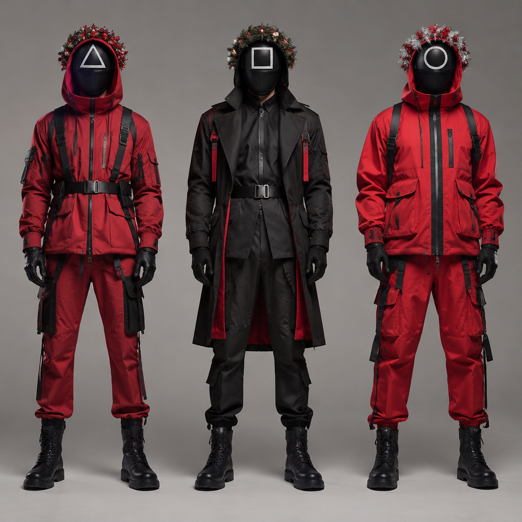 A Male Jacket design, suitable for Fall. охранник из игры кальмара треугольник🔺 голове венок охранник из игры кальмара квадрат менеджер◼️ голове венок охранник из игры кальмара круг ⭕ голове венок мишура мода 💄💋👠👝💍 Present it as professional fashion catalogue photography: the garment is the subject, shown full-length with editorial styling, neutral posing and tasteful, non-suggestive framing.
photorealistic fashion design, A Male Jacket design, suitable for Fall. охранник из игры кальмара треугольник🔺 голове венок охранник из игры кальмара квадрат менеджер◼️ голове венок охранник из игры кальмара круг ⭕ голове венок мишура мода 💄💋👠👝💍 Present it as professional fashion catalogue photography: the garment is the subject, shown full-length with editorial styling, neutral posing and tasteful, non-suggestive framing., just the design no text