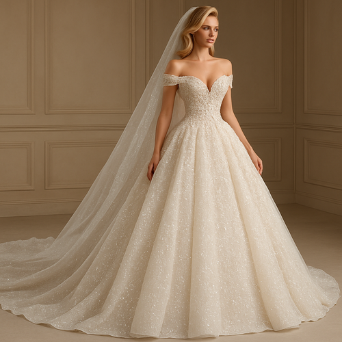 I want to create bridal
Extra glamorous
With long back