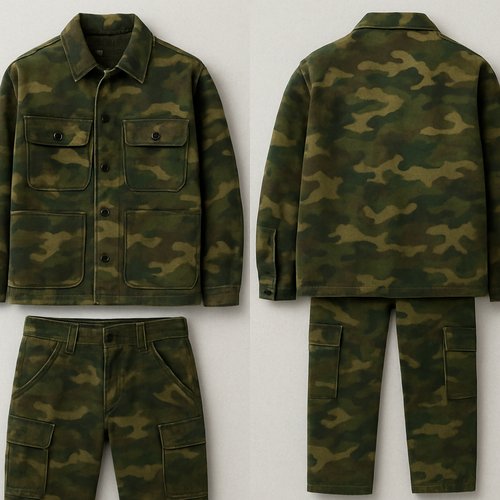 Hunting camo work jacket and pants
