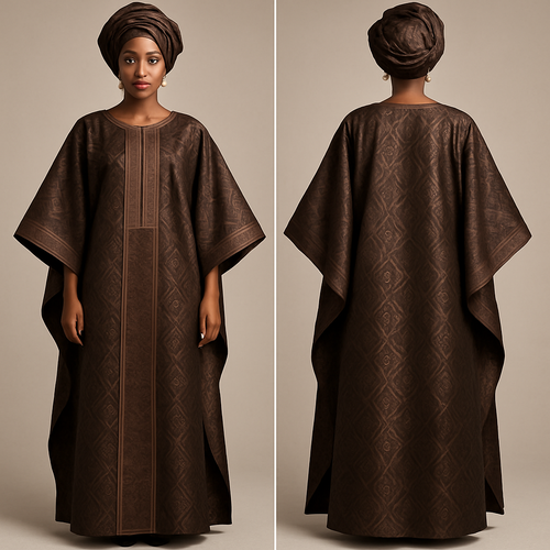 Create a shadda boubou for women that’s the first of its kind, unique, classy, and sophisticated in design. 