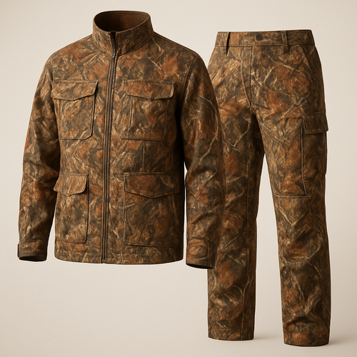 Camo hunting design geared towards fall time tree and grass patterns in northern Kansas 