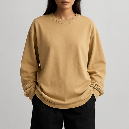 I need cotton t shirt styles long sleeve modest 
