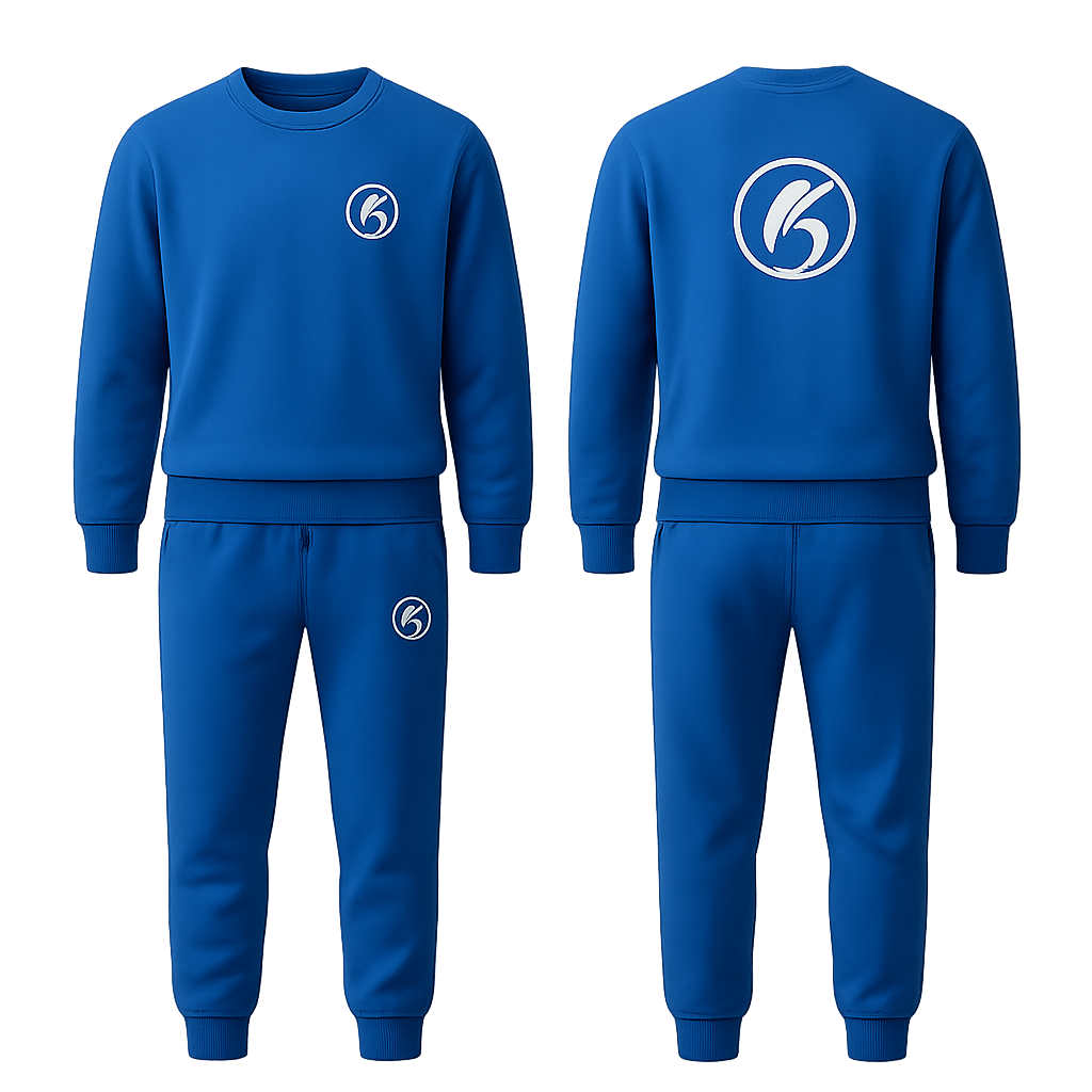 Создай мне спортивный костюм с моим логотипом
Нужен синий цвет
Создай мне спортивный костюм с моим логотипом
Нужен синий цвет
, show front and back