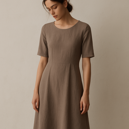 minimal , elevated casual, emotional, dress