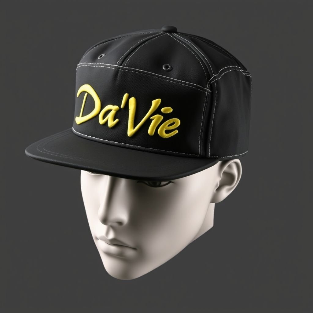 1pc Men's Adjustable Solid Color Flat Top Hat: Hip-Hop Style Cap For Daily Wear, Casual Outfits, And Street Dance With “Da’Vine” on the side
Design a bold 1pc Men's Adjustable Solid Color Flat Top Hat, exuding streetwear flair with its oversized silhouette and urban aesthetic. Incorporate reflective stitching that catches the light during performances, and feature the word “Da’Vine” embroidered in graffiti-style typography. Perfect for daily wear, street dance, and edgy casual ensembles.