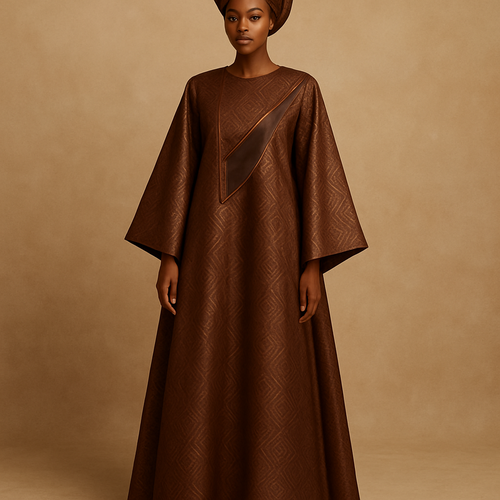 Create a shadda boubou for women that's the first of its kind, unique, classy, and sophisticated in design.