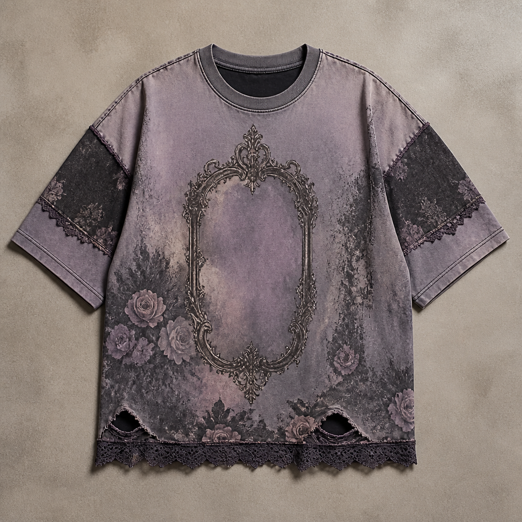 A Unisex Top design, for Streetwear, suitable for Summer, in Vintage + Retro + Pastel Goth style
photorealistic fashion design, A Unisex Top design, for Streetwear, suitable for Summer, in Vintage + Retro + Pastel Goth style, vintage style, just the design no text