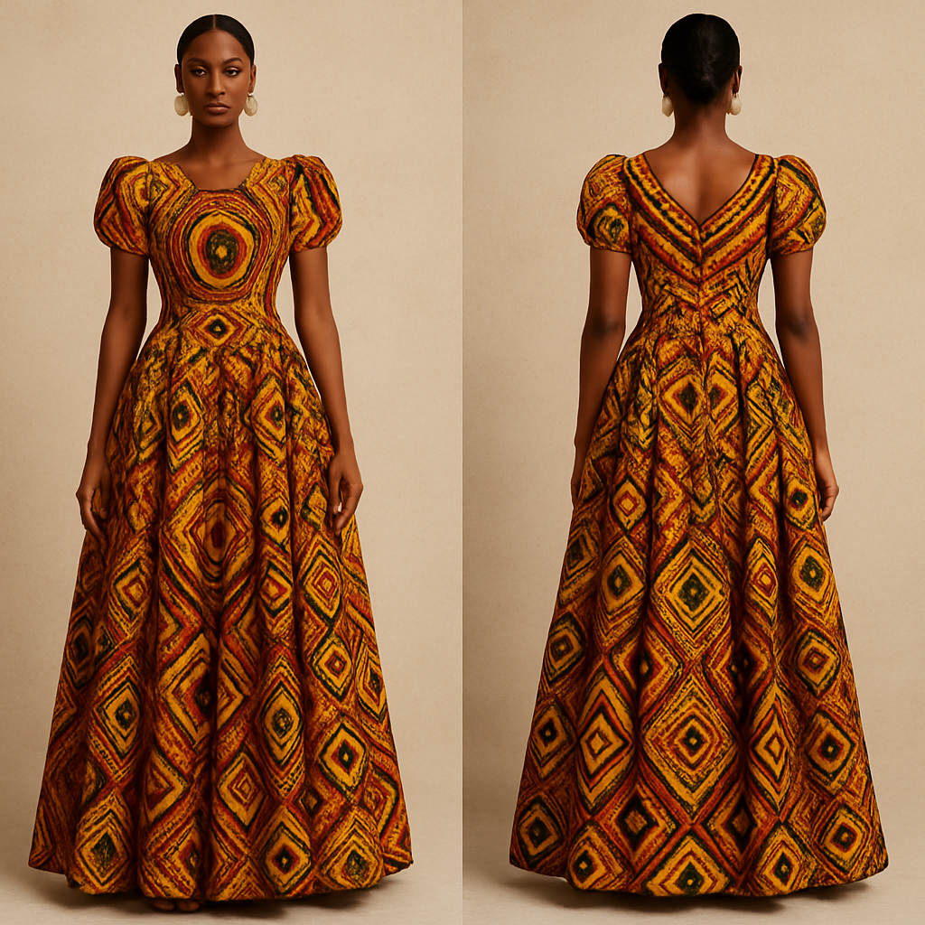 Beautiful
Beautiful , african style, show front and back