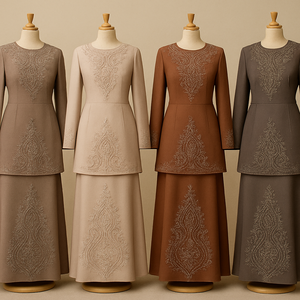 Create me modest two piece that's first in the world, using unique stone design, classy and sophisticated. Keep me 4 designs. Make them rich by adding minimal stone embroidery and stones designs.
Create me modest two piece that's first in the world, using unique stone design, classy and sophisticated. Keep me 4 designs. Make them rich by adding minimal stone embroidery and stones designs.