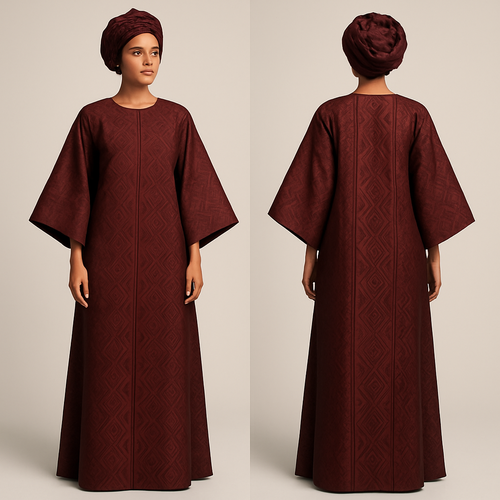 Create a shadda boubou for women that's the first of its kind, unique, classy, and sophisticated in design.