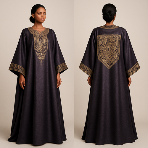 Create a shadda boubou for women that's the first of its kind, unique, classy, and sophisticated in design.