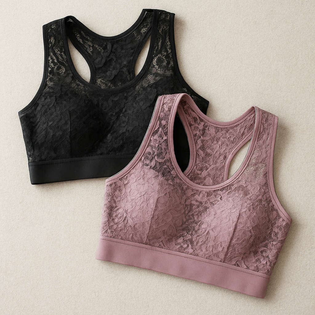 Gym bras with details in dentelle

Gym bras with details in dentelle