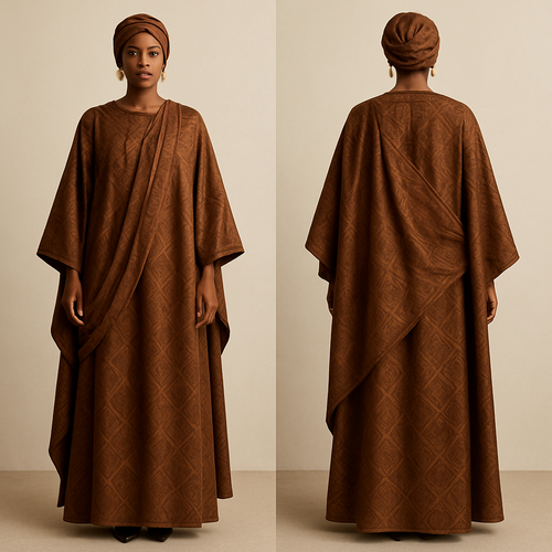 Create a shadda boubou for women that’s the first of its kind, unique, classy, and sophisticated in design. 