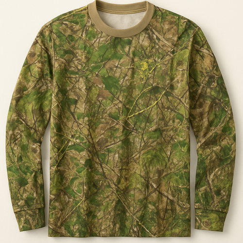 Spring time turkey hunting camo pattern, eastern Kansas, lightweight 