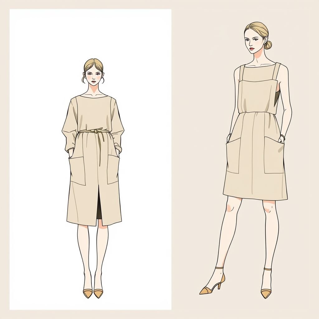 Mini
Design a minimalist fashion collection centered around the theme "Mini." Envision sleek silhouettes and clean lines with a focus on versatile mini dresses in muted tones. Incorporate organic fabrics, subtle textures, and geometric shapes. Highlight functionality with structured pockets and adjustable straps, ensuring each piece embodies simplicity and effortless elegance.
