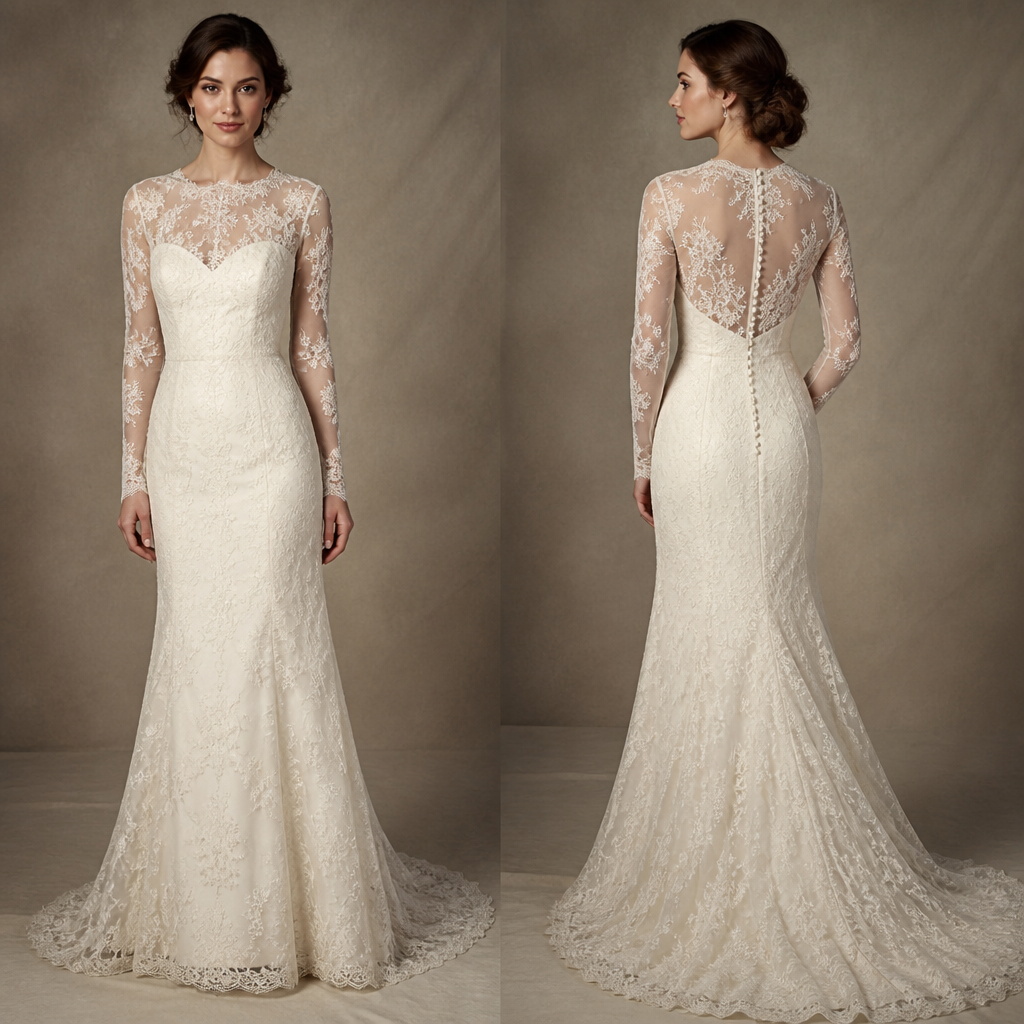 2010s wedding dress
photorealistic fashion design, 2010s wedding dress , vintage style, just the design no text, show front and back