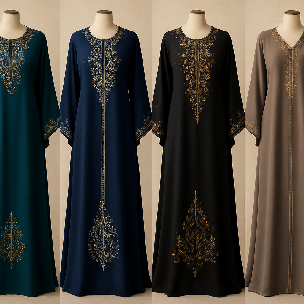 Create me modest boubou that's first in the world, using unique stone design, classy and sophisticated. Keep me 4 designs. Make them rich by adding minimal embroidery and stones designs.
Create me modest boubou that's first in the world, using unique stone design, classy and sophisticated. Keep me 4 designs. Make them rich by adding minimal embroidery and stones designs.