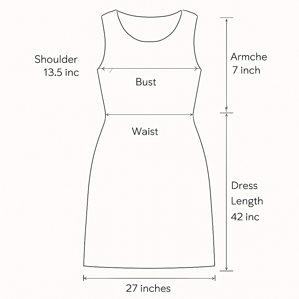 لكتف
13.5 إنش
عمق الإبط
7 إنش
الصدر
16.5 إنش
الخصر
20 إنش
الطول
42 إنش
عرض الأسفل
27 إنش
اكتب القياسات بطريقة صحيحة
وفي أماكنها
لا أريد كم
لكتف
13.5 إنش
عمق الإبط
7 إنش
الصدر
16.5 إنش
الخصر
20 إنش
الطول
42 إنش
عرض الأسفل
27 إنش
اكتب القياسات بطريقة صحيحة
وفي أماكنها
لا أريد كم