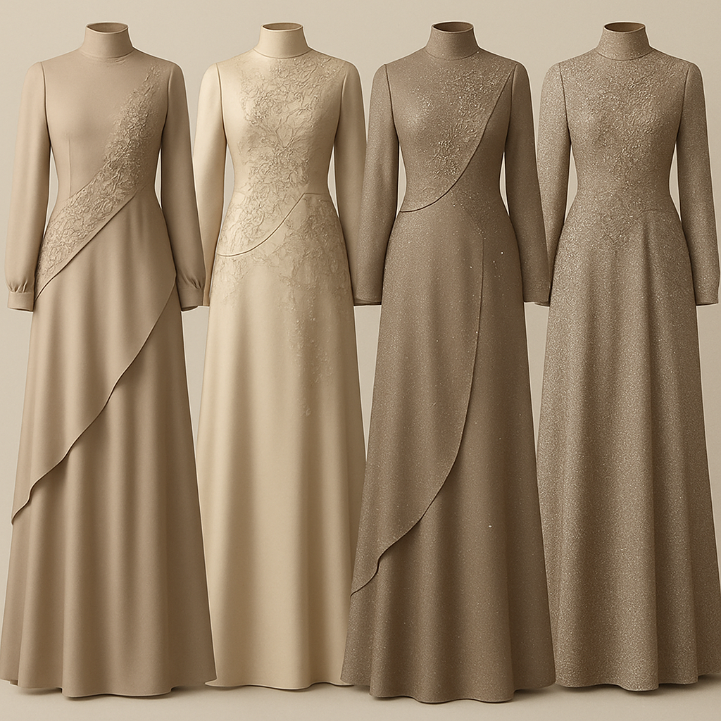 Create me modest two piece that's first in the world, using unique stone design, classy and sophisticated. Keep me 4 designs. Make them rich by adding minimal stone embroidery and stones designs. Showcasing different styles and fabric.
Create me modest two piece that's first in the world, using unique stone design, classy and sophisticated. Keep me 4 designs. Make them rich by adding minimal stone embroidery and stones designs. Showcasing different styles and fabric.