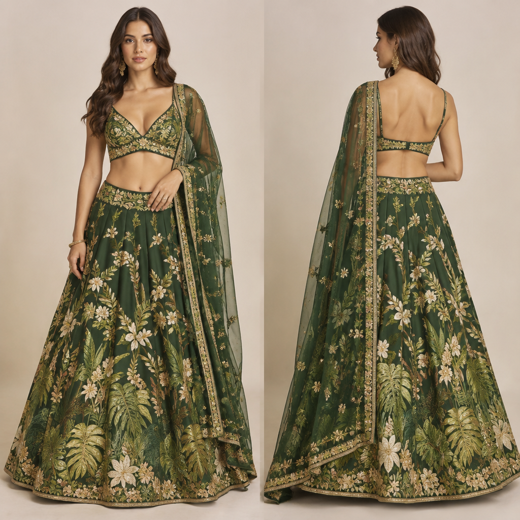 A Female Lehenga design, in Elegant style. todo o corpo e as outras coisas
Ah. Brazil fashion aesthetics. Present it as professional fashion catalogue photography: the garment is the subject, shown full-length with editorial styling, neutral posing and tasteful, non-suggestive framing.
photorealistic fashion design, A Female Lehenga design, in Elegant style. todo o corpo e as outras coisas
Ah. Brazil fashion aesthetics. Present it as professional fashion catalogue photography: the garment is the subject, shown full-length with editorial styling, neutral posing and tasteful, non-suggestive framing., elegant style, just the design no text, show front and back