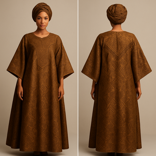 Create a shadda boubou for women that’s the first of its kind, unique, classy, and sophisticated in design. 