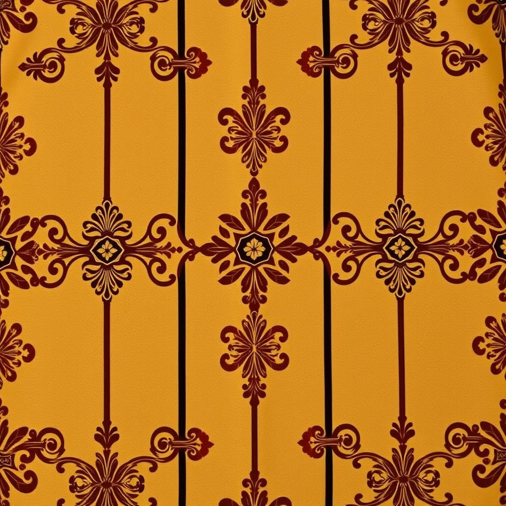 Create a luxury textile print that looks close to recent Burberry designs but has African markings and prints on it which means grace and mercy. The prints will be embedded in some lines. Not to bold but legible. Use the colors marigold, caramel brown and white as the colors
Design an opulent textile print that marries the refined sophistication of Burberry with intricate African motifs symbolizing grace and mercy. The elegant lines subtly incorporate the prints, harmonizing luxury and heritage. Utilize a palette of rich marigold, warm caramel brown, and crisp white, ensuring a striking yet understated elegance perfect for high fashion.