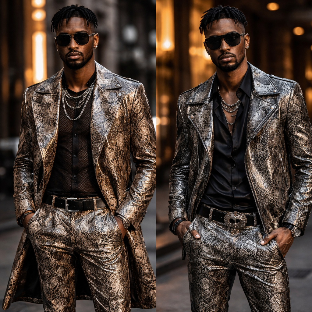 Snake skin men clothing
Snake skin men clothing
